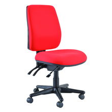 view Buro Roma 3 Lever High Back Chair - Red